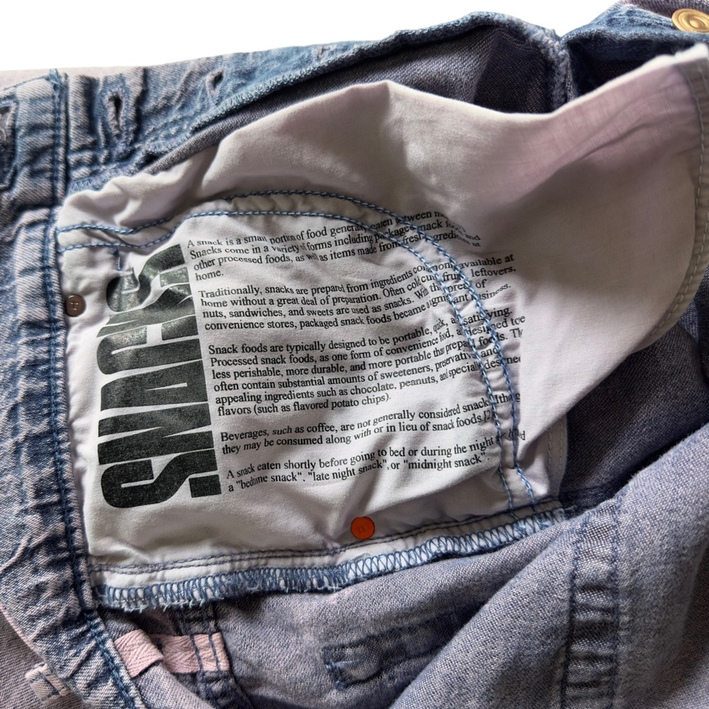 Mother Snacks The Pleated Fun Dip Puddle Straight Leg Jeans In Silver Pink - Picture 9 of 15